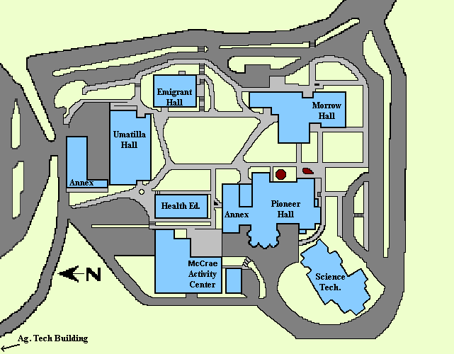 Pendleton Campus Map